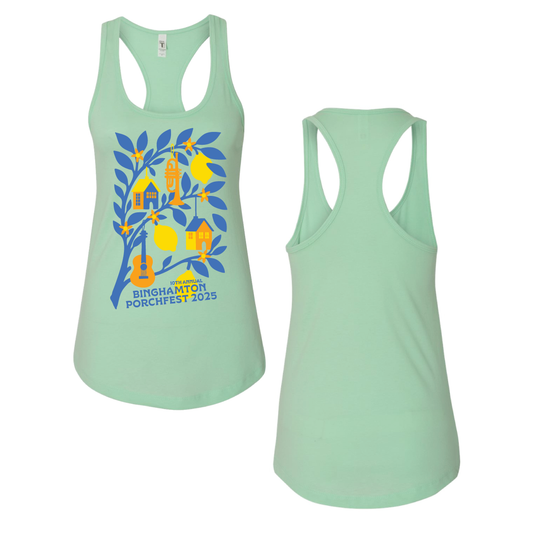 Porchfest Lemon Tree Ladies Tank Top