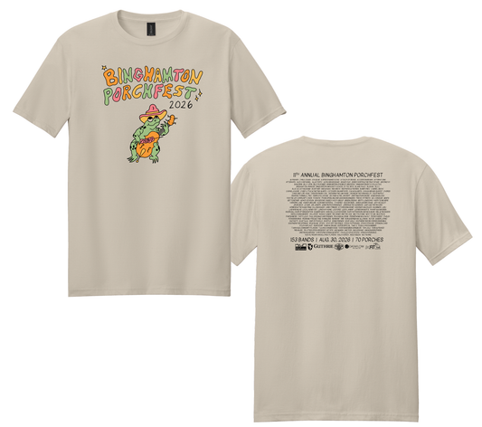 Porchfest 2026 Frog Adult Tee